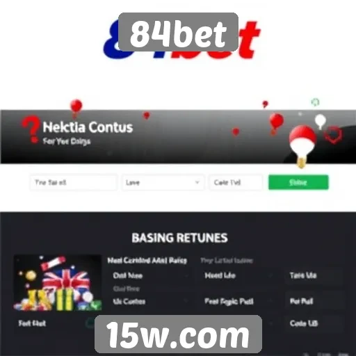 Acessibilidade e design do site 84bet