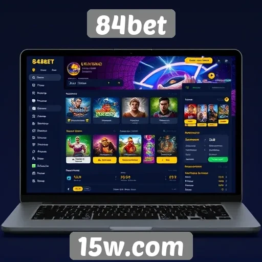 Exploração da interface do usuário do 84bet