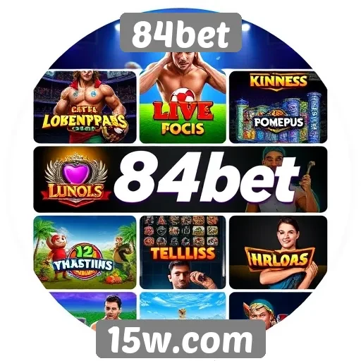 Variedade de jogos disponíveis na plataforma 84bet